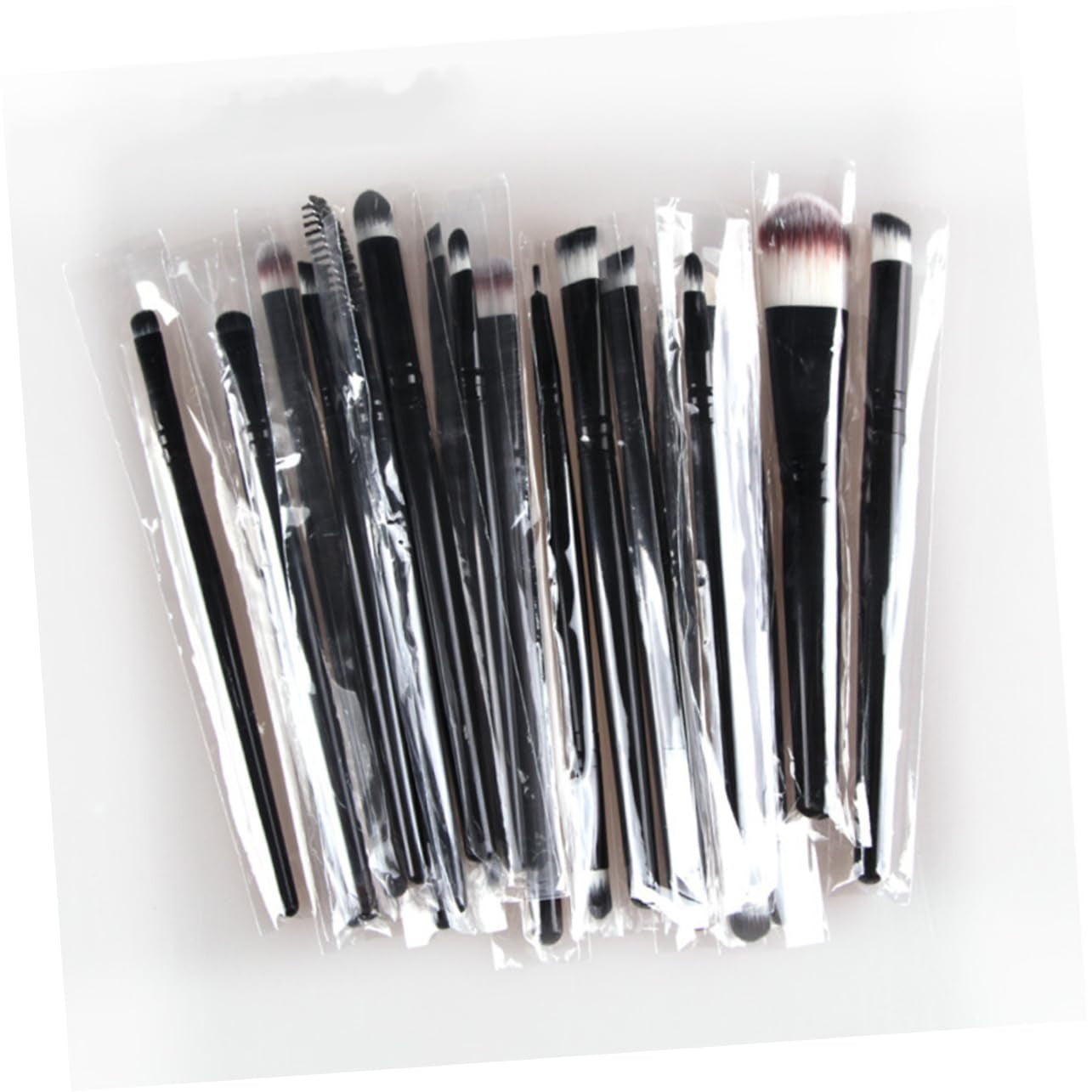 20Pcs Makeup Tools Makeup Brush Powder Brush Eyebrow Brush Cosmetic Tools Cosmetic Accessory Foundation Brush Black