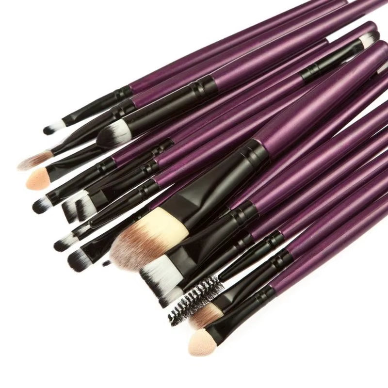 15/20Pcs Makeup Brushes Set Tools Make-Up Toiletry Kit Brand Make up Brush Set Pincel Maleta De Maquiagem Professional