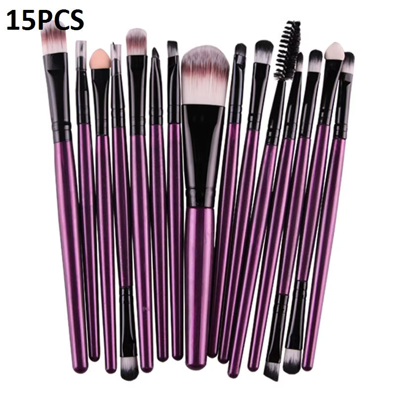 15/20Pcs Makeup Brushes Set Tools Make-Up Toiletry Kit Brand Make up Brush Set Pincel Maleta De Maquiagem Professional