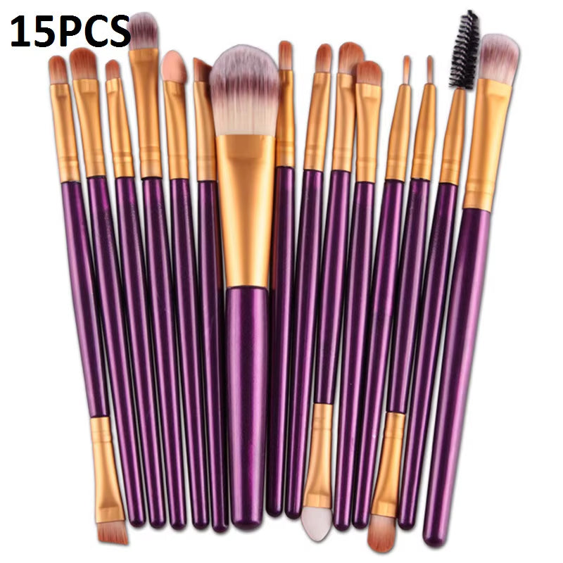 15/20Pcs Makeup Brushes Set Tools Make-Up Toiletry Kit Brand Make up Brush Set Pincel Maleta De Maquiagem Professional