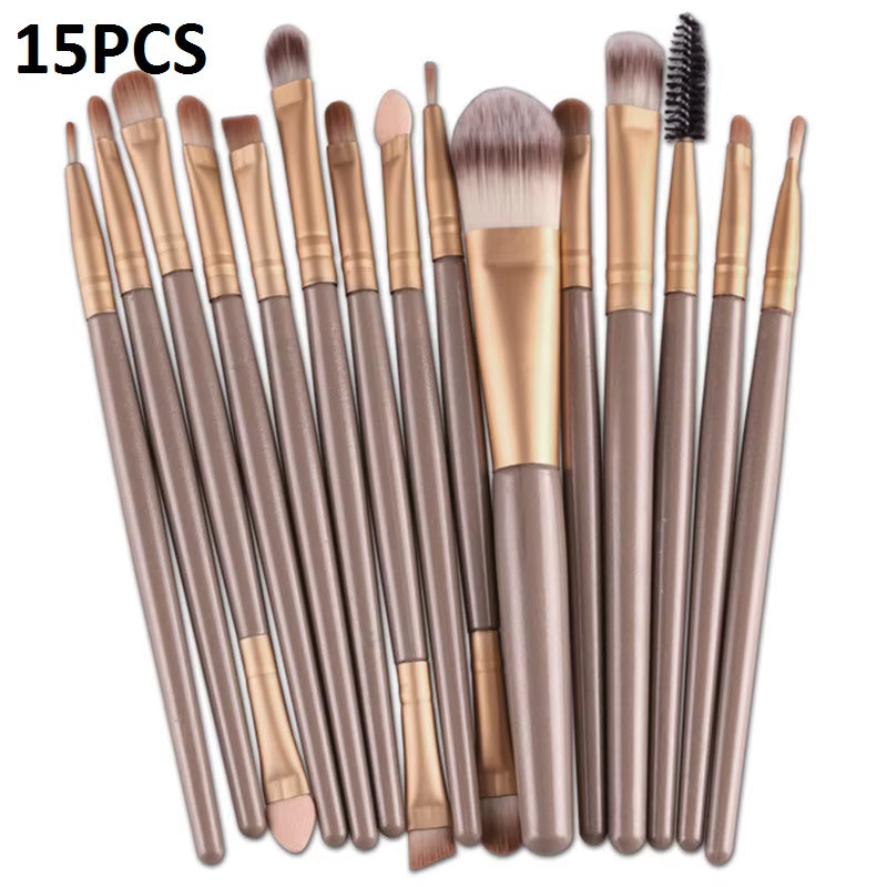 15/20Pcs Makeup Brushes Set Tools Make-Up Toiletry Kit Brand Make up Brush Set Pincel Maleta De Maquiagem Professional