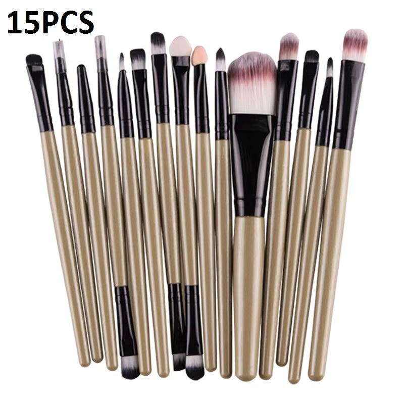 15/20Pcs Makeup Brushes Set Tools Make-Up Toiletry Kit Brand Make up Brush Set Pincel Maleta De Maquiagem Professional