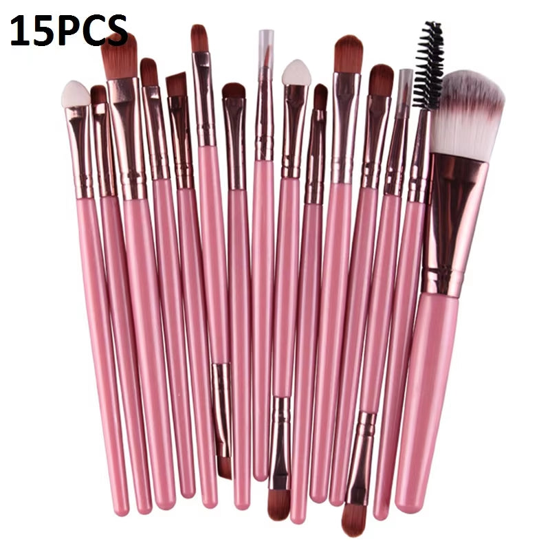 15/20Pcs Makeup Brushes Set Tools Make-Up Toiletry Kit Brand Make up Brush Set Pincel Maleta De Maquiagem Professional