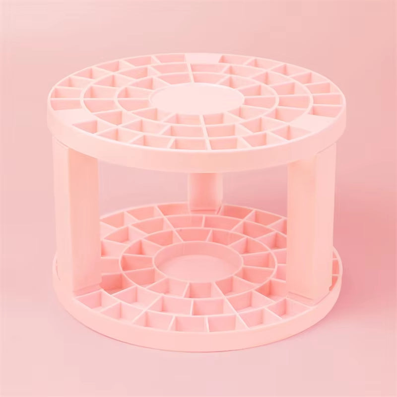 Cosmetic Make-Up Brush Storage Holder Multi Hole Pen Insert round Brushes Organizer Compartment Large-Capacity Make up Tools