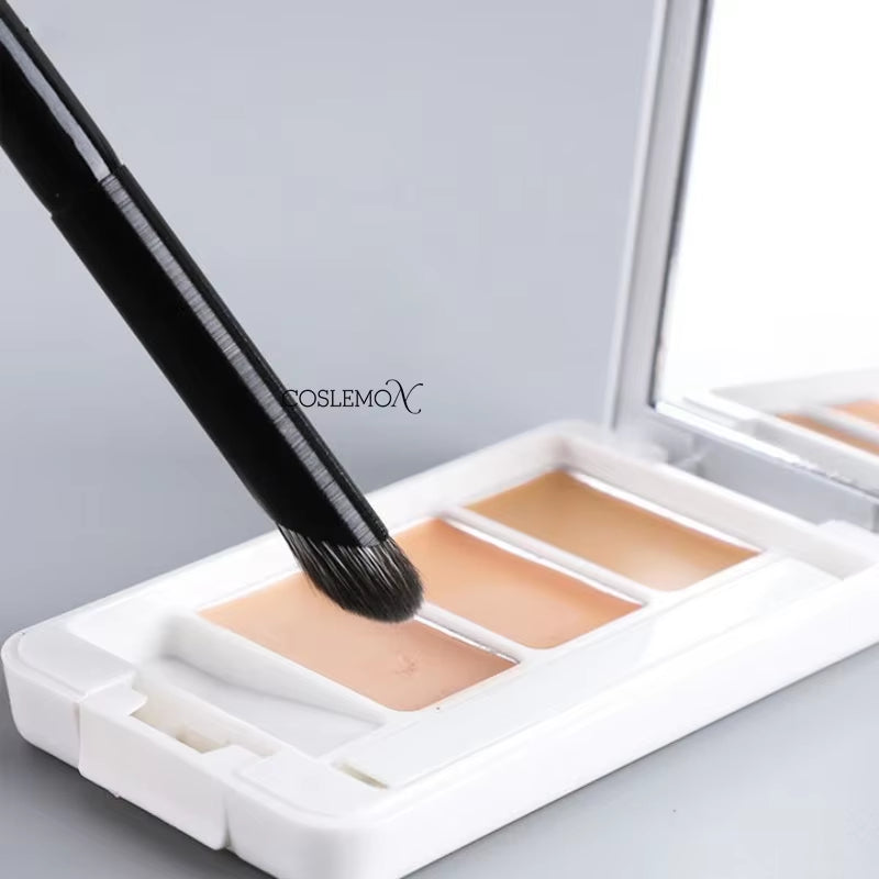 3Pcs Make up Brushes Nose Shadow Eye Concealer Face Brush Oblique Angled Contour Flame Highlight Cosmetic Beauty Make up Tool