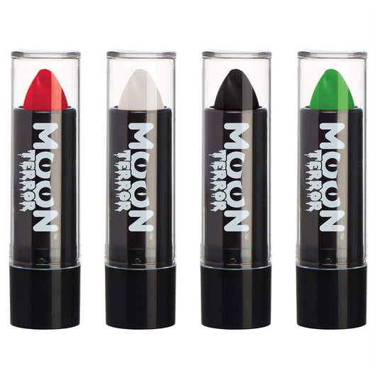 Halloween Lipstick Set of 4 - SFX Make Up, Special Effects Make up - 0.17Oz