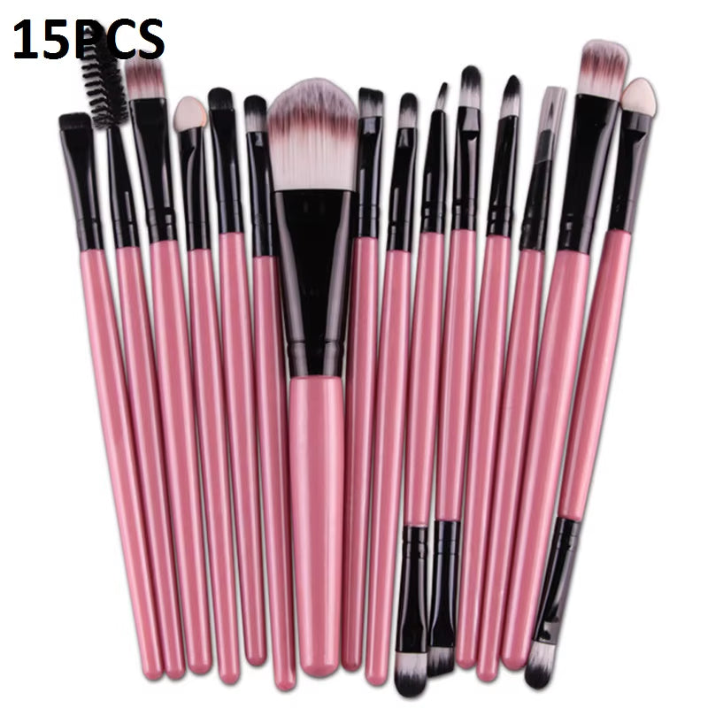 15/20Pcs Makeup Brushes Set Tools Make-Up Toiletry Kit Brand Make up Brush Set Pincel Maleta De Maquiagem Professional