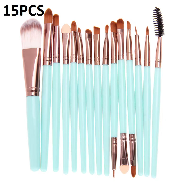 15/20Pcs Makeup Brushes Set Tools Make-Up Toiletry Kit Brand Make up Brush Set Pincel Maleta De Maquiagem Professional