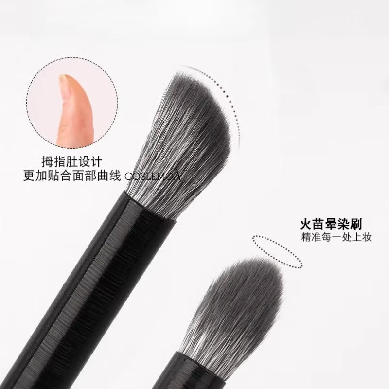 3Pcs Make up Brushes Nose Shadow Eye Concealer Face Brush Oblique Angled Contour Flame Highlight Cosmetic Beauty Make up Tool