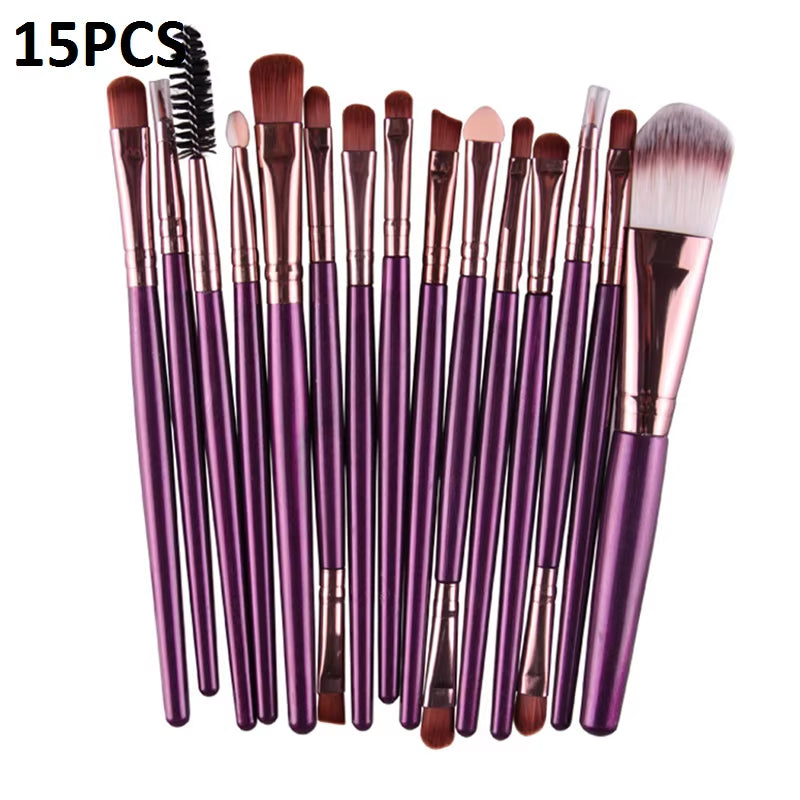 15/20Pcs Makeup Brushes Set Tools Make-Up Toiletry Kit Brand Make up Brush Set Pincel Maleta De Maquiagem Professional